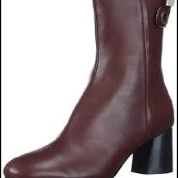 Joie Jamet burgundy ankle boots. Size 6. Worn once. Back zip.. Gorgeous. - Picture 3 of 8